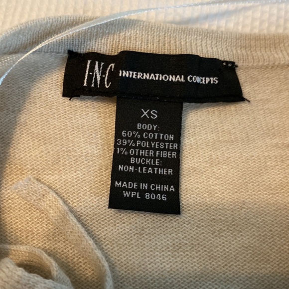 INC International Concepts Open Fringe Long Sleeves Cardigan Size XS - Picture 7 of 12